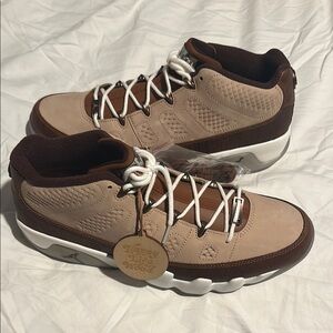 Jordan Brown and Tan Sneakers with Rugged Outsole